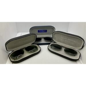 Solar Shield Polar Optic Polarized Clip On Sunglasses (Lot of 3) Polar Eyes